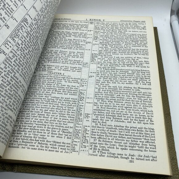 Holy Bible KJV Large Heirloom Family Red Letter Master Reference Edition (1971) - Picture 12 of 16